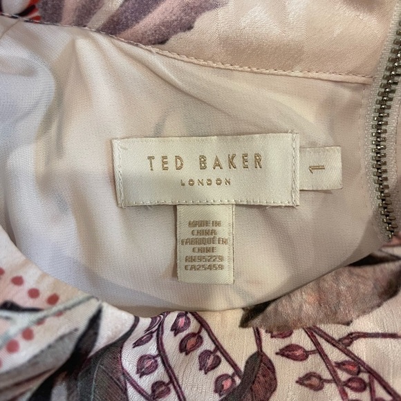 Ted Baker Floral Long Sleeve Dress - Picture 3 of 4